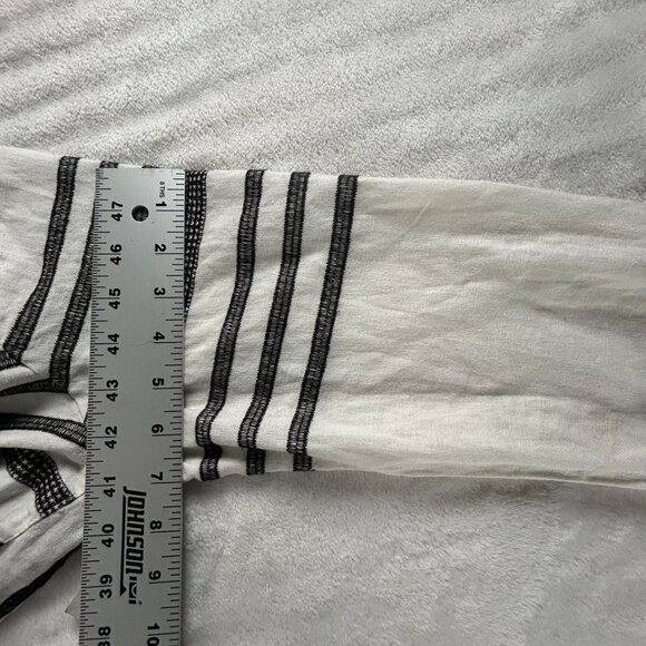 For Cynthia Womens Embroidered Linen Blend 3/4 Sleeve Shift Dress Large New $120 - Picture 10 of 10